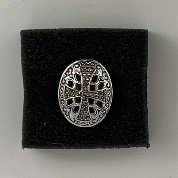 Knights Templar (Cross) Silver (RSC) Women's Ring - Size 7 - Picture 8 of 8